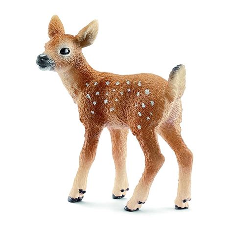 Schleich White-Tailed Fawn Toy Figure | Schleich, Animal figures ...