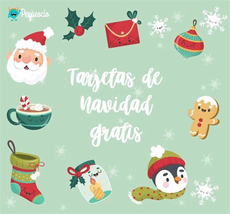 20 TARJETAS NAVIDEÑAS originales [para imprimir gratis] - Pequeocio