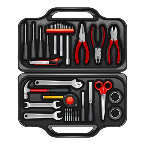 Tool Box With Toolkit Set 479269 Vector Art at Vecteezy