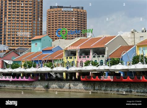 Clarke Quay Restaurants, Clarke Quay, Singapore, Southeast Asia Stock ...