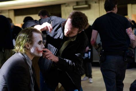 Heath Ledger as The Joker behind the scenes on #TheDarkKnight (2008). | Movies | Heath ledger ...