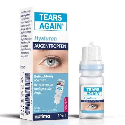 Hyaluronic acid, drops with electrolytes, shadows, TEARS Again MD eye ...