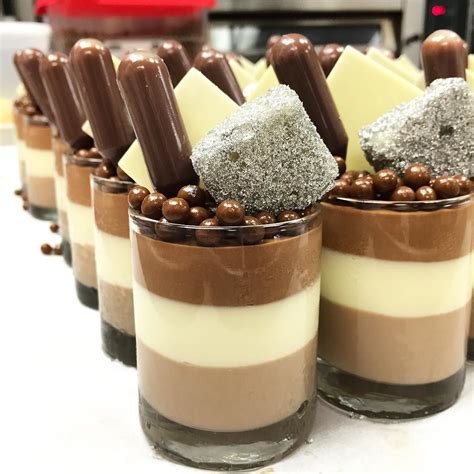 Antonio Bachour on Instagram: “Trio of chocolate mousse verrines # ...