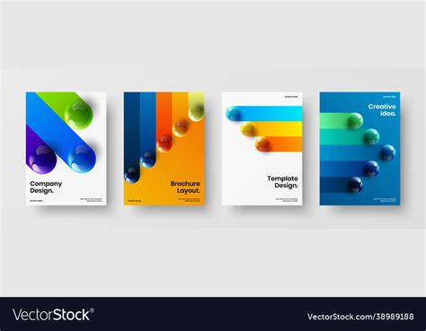 Creative annual report design composition modern Vector Image