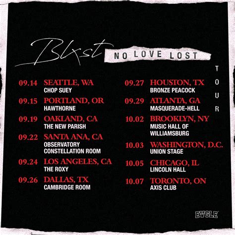 Blxst Announces His 'No Love Lost' Tour Dates