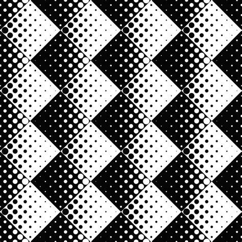 Abstract geometrical dot pattern background - black and white vector design from circles ...