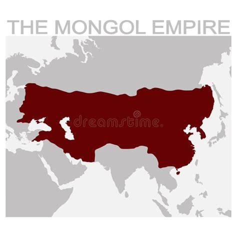 Mongol Empire Conquest Map stock vector. Illustration of historic - 50898993