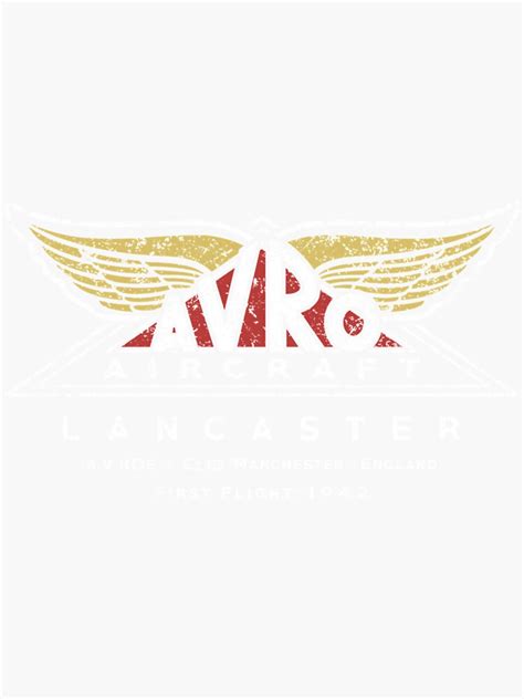 "Avro Lancaster Logo" Sticker for Sale by JerryKoch | Redbubble