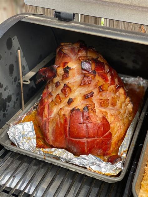 Traeger Smoked Ham | Easy glazed double-smoked ham recipe