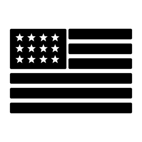 USA Flag Icon Black.eps 4302756 Vector Art at Vecteezy