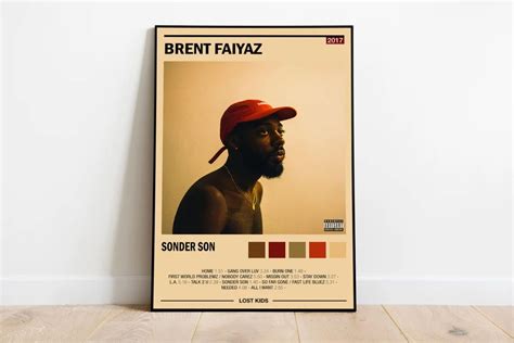 Brent Faiyaz Poster Sonder Son Album Cover Poster Wall Art - Etsy