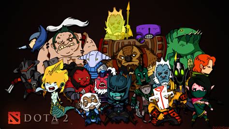 dota 2, chibi, heroes Wallpaper, HD Games 4K Wallpapers, Images and Background - Wallpapers Den