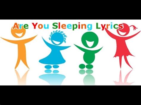 Are You Sleeping Lyrics (Frère Jacques Nursery Rhyme) - YouTube