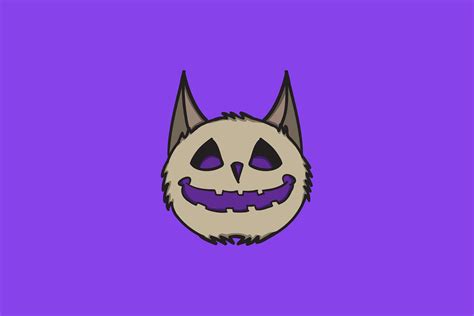 Halloween Icon Creepy Smiley Cat Graphic by purplebubble · Creative Fabrica