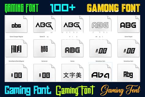 100+ Best Gaming Fonts Free Download - CUSTOM EPISODE