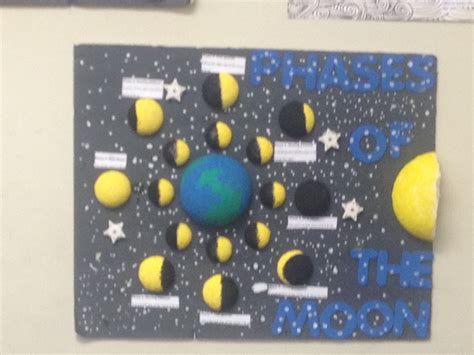 Student Project: Phases of the Moon | Moon crafts, Moon projects, Science projects