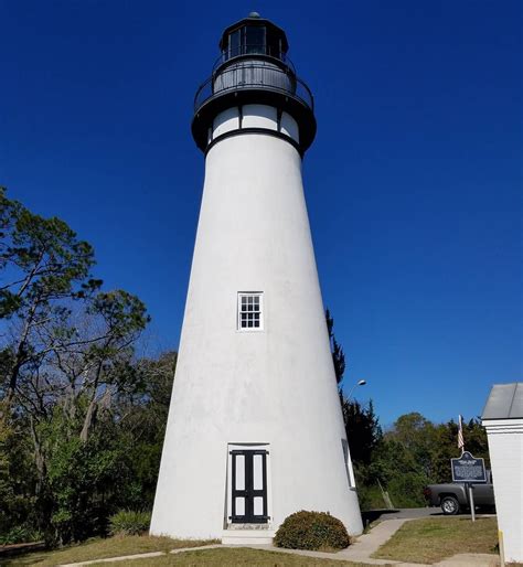 Amelia Island Lighthouse. This the highest point on the island, was built in 1839, and is the ...