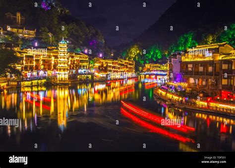 The ancient city of Phoenix at night Stock Photo - Alamy