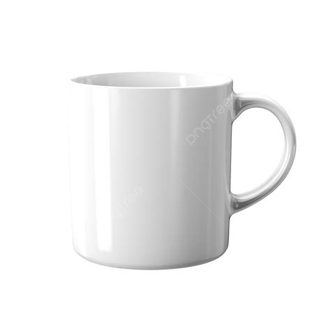 Isolated Plain White Mug, Mug, Realistic, Editable PNG Transparent ...