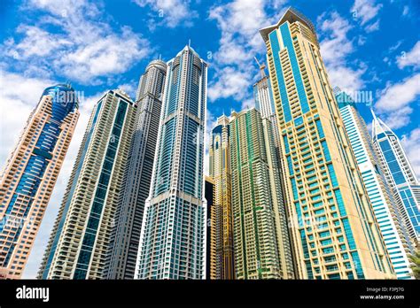 Skyscrapers in Dubai Marina. UAE Stock Photo - Alamy