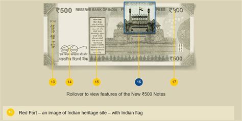 Republic India Coins, Proof Set, Currencies: Rs 500 Design Details