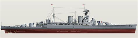 HMS Hood 1937 - Profile View by christophersnook on DeviantArt