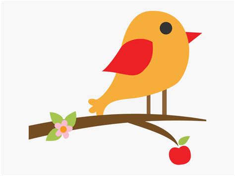 bird on branch clipart - Clip Art Library