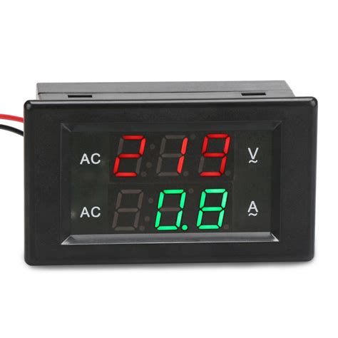 Digital Meter AC130~500V/200A Led Dual Display Voltmeter Ammeter AC ...