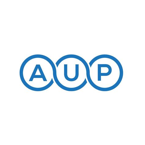 AUP letter logo design on white background. AUP creative initials ...