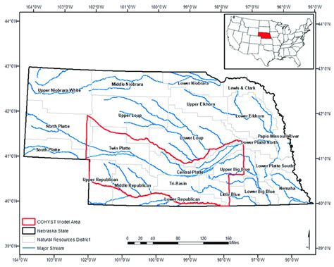 Map of Nebraska showing the Cooperative Hydrology Study (COHYST)... | Download Scientific Diagram