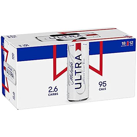 Michelob Ultra Light Beer, 18 Pack 12 fl. oz. Slim Cans - Dinerspick