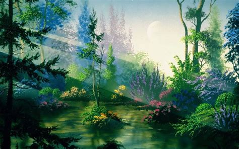 enchanted forest - Google keresés | Forest scenery, Fantasy landscape ...