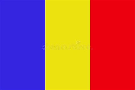 Romania Country Flag Colors Vector Stock Vector - Illustration of object, solid: 160361612