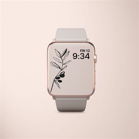 Apple Watch Wallpaper Beige Apple Watch Wallpaper Aesthetic - Etsy