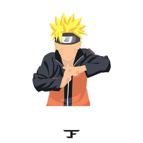 Naruto Uzumaki Vector Art...!! by Creative Freak | Seni jalanan, Seni