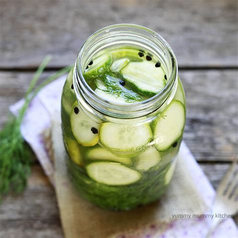 Easy Refrigerator Dill Pickles - Yummy Mummy Kitchen