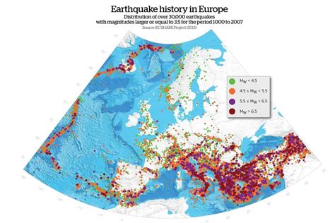 Danger zones: mapping Europe’s earthquakes - Geographical