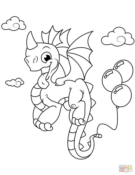 Cute Baby Dragon Coloring Pages at GetColorings.com | Free printable colorings pages to print ...