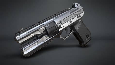 Marcelo M. Prado - 3D Game Artist - Sci-Fi Hand Gun