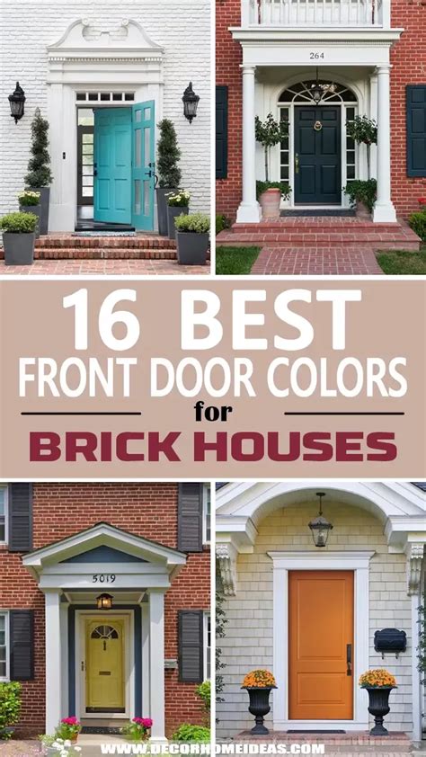 White House Door Color Ideas, House Shutter Colors, House Doors Colors, Brick House Exterior ...