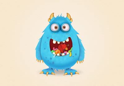 Draw a Candy Monster Character in Adobe Illustrator - Cgcreativeshop