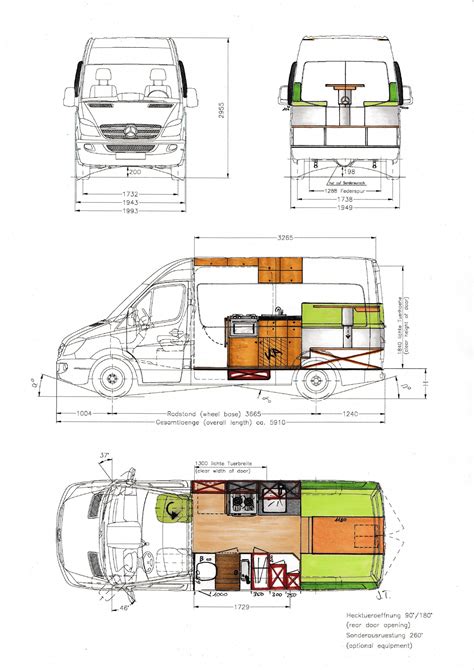 Conversion plan and starting condition of our Sprinter – Overlandys #travelingtinyhomes | Build ...