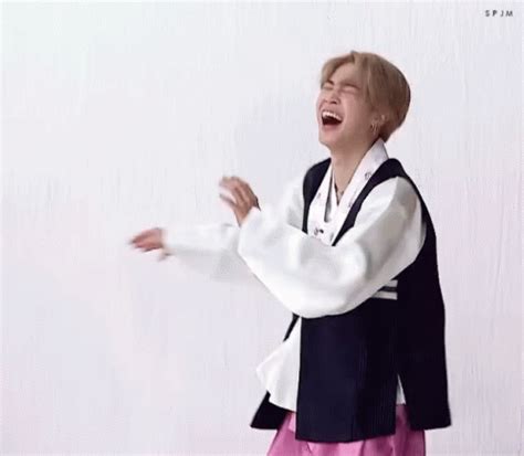 Jimin Happy GIF - Jimin Happy Laughing - Discover & Share GIFs