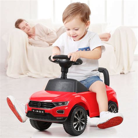 Topcobe Kids Ride On Push Car, Battery Powered Kids Electric Vehicles Toy for Children Boys ...