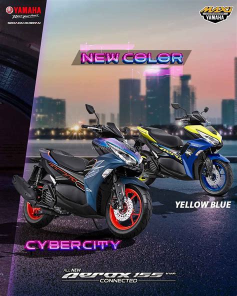 2023 Yamaha Aerox 155 Gets New Colours - Sportier, Youthful