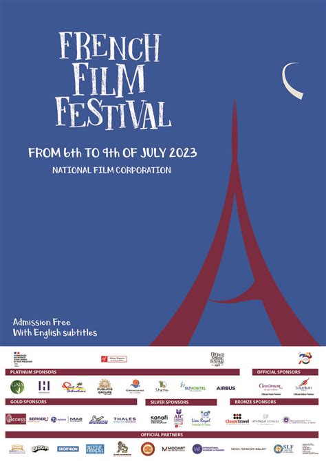 French Film Festival 2023 - French Spring Festival 2023 - La France à Sri Lanka et aux Maldives