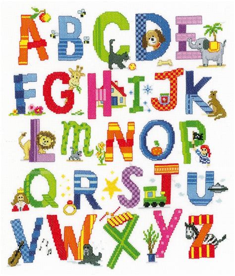 Vervaco Counted Cross Stitch Kit. Animal Alphabet. | Sew Essential