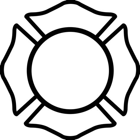 fireman emblem sign on white background. firefighter white emblem St Florian symbol. flat style ...