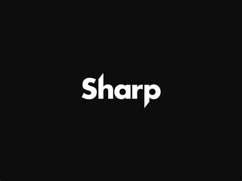 Sharp Logo by Linnea S. on Dribbble