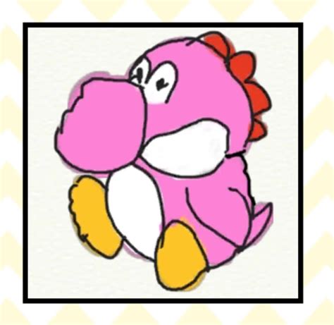 File:WWG Pink Yarn Yoshi amiibo Drawing.jpg - Super Mario Wiki, the Mario encyclopedia